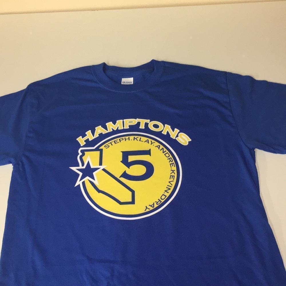 Golden State Warriors Hamptons 5 Basketball Team Fan T-Shirt